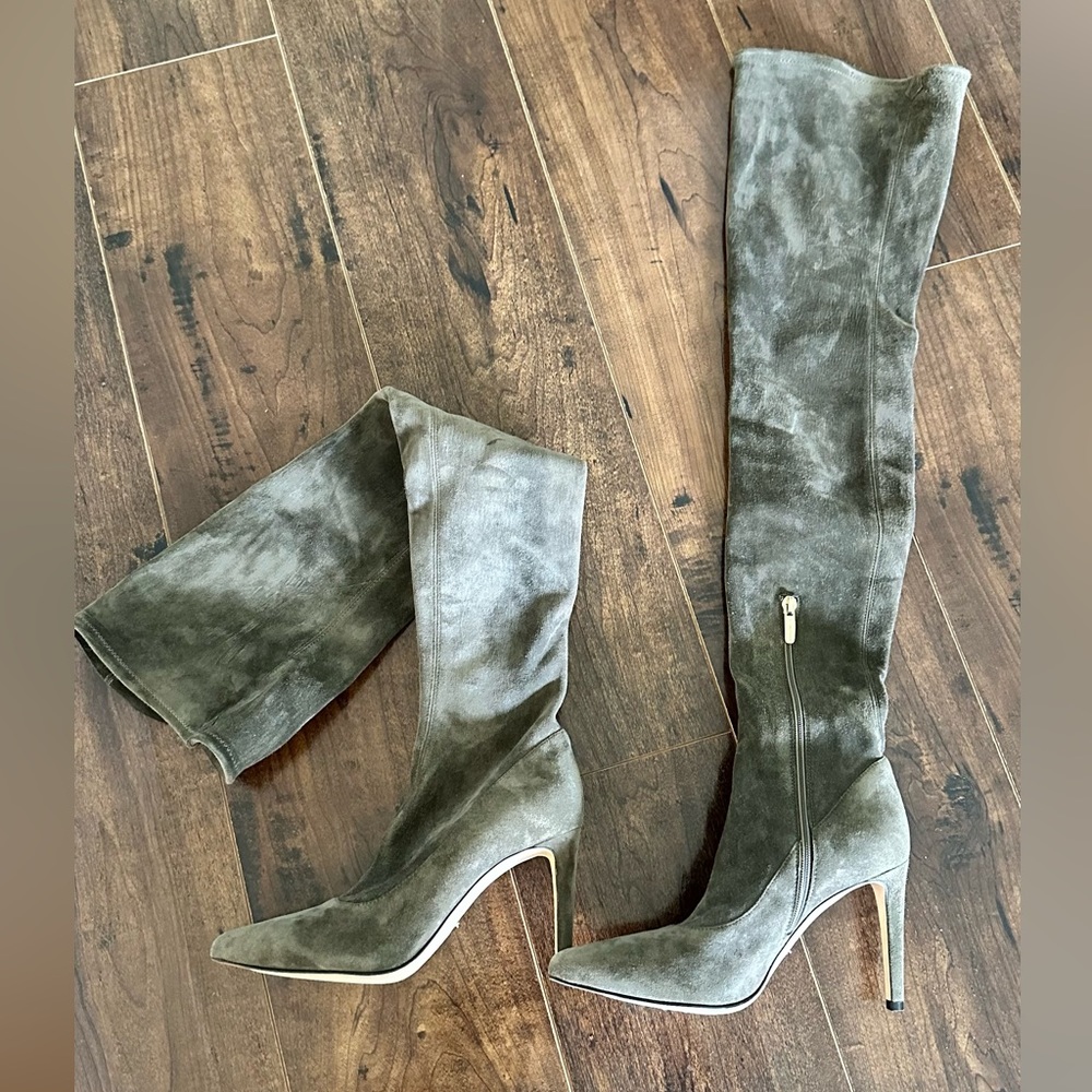 Sergio Rossi over the knee high heel boots. Size 35.5